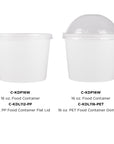 16oz Food Container White