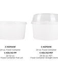 24oz Food Container White