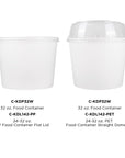 32oz Food Container White