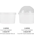 5oz Food Container White