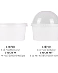 6oz Food Container White