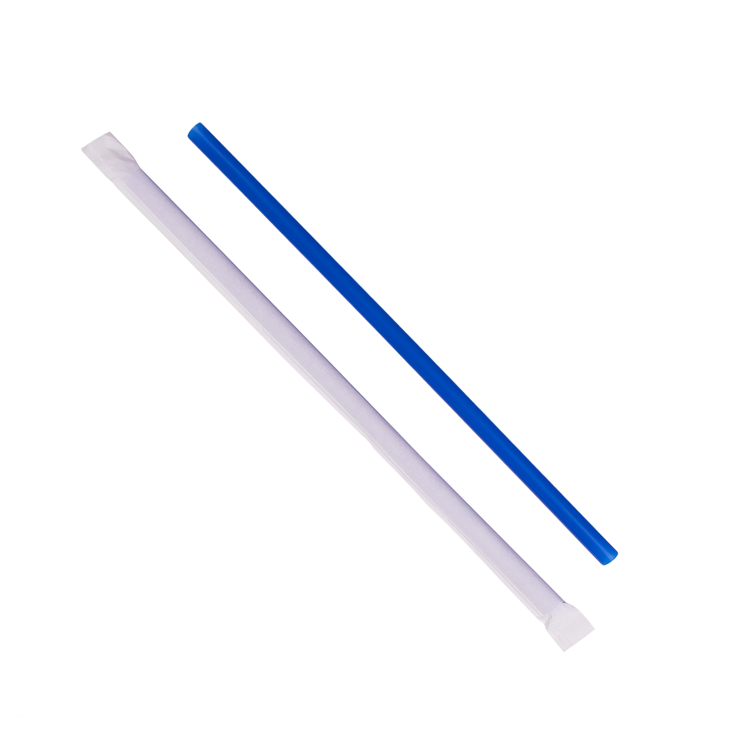 KARAT 9'' GIANT STRAWS (8MM) PAPER WRAPPED - BLUE - 1,200 CT, C9120 (BLUE)