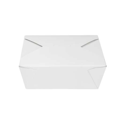 #8 White Fold-To-Go Box 48oz 300ct