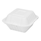 6"x6" Bagasse Hinged Container