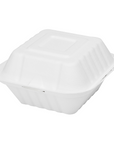 6"x6" Bagasse Hinged Container