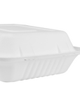 8"x8" Bagasse Hinged Container 3 Compartments