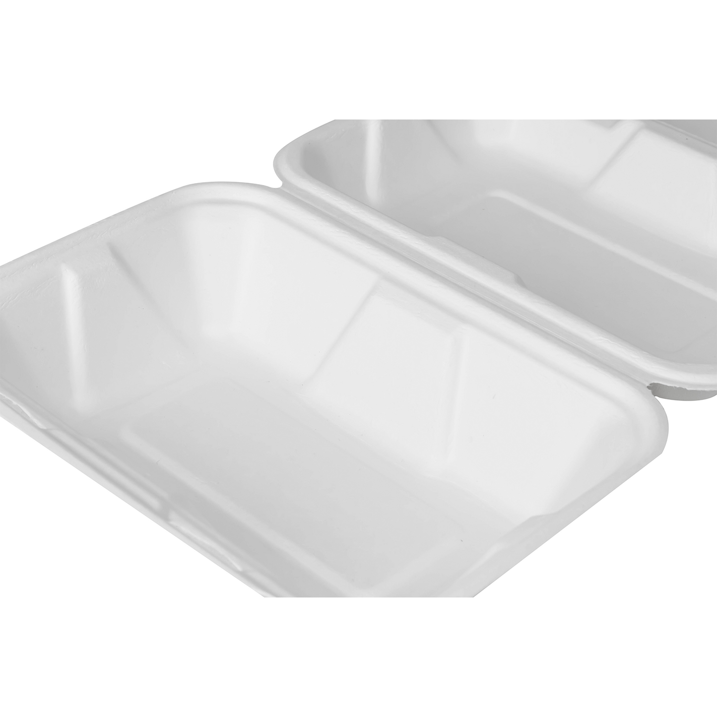 9"x6" Bagasse Hinged Container