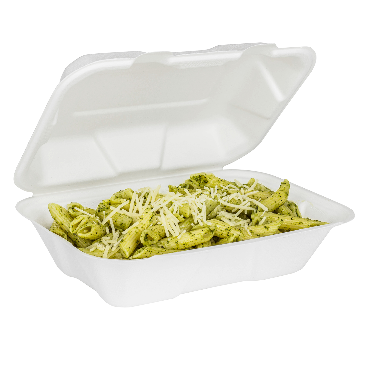 9&quot;x6&quot; Bagasse Hinged Container