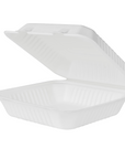 9"x9" Bagasse Hinged Container