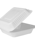 9"x9" Bagasse Hinged Container