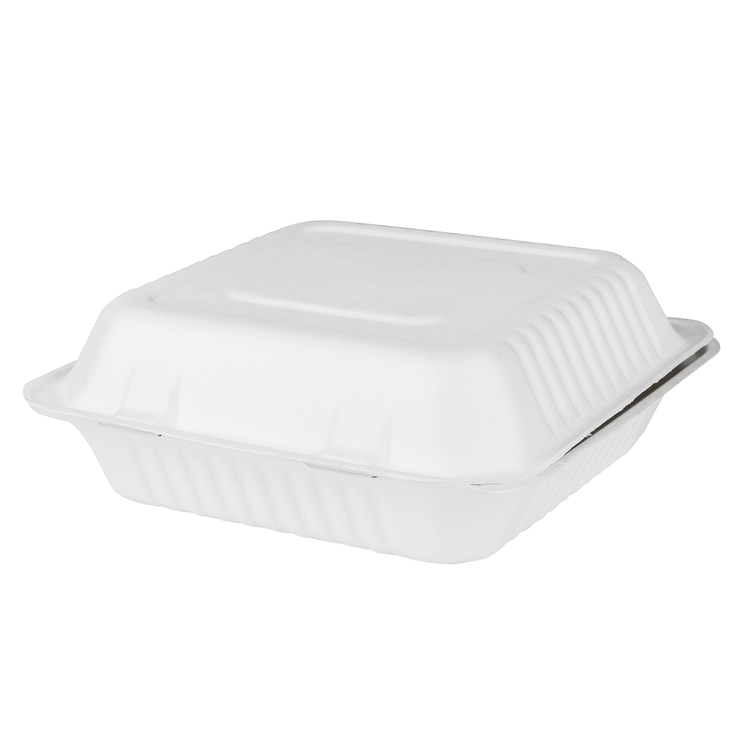 9"x9" Bagasse Hinged Container