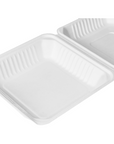 9"x9" Bagasse Hinged Container